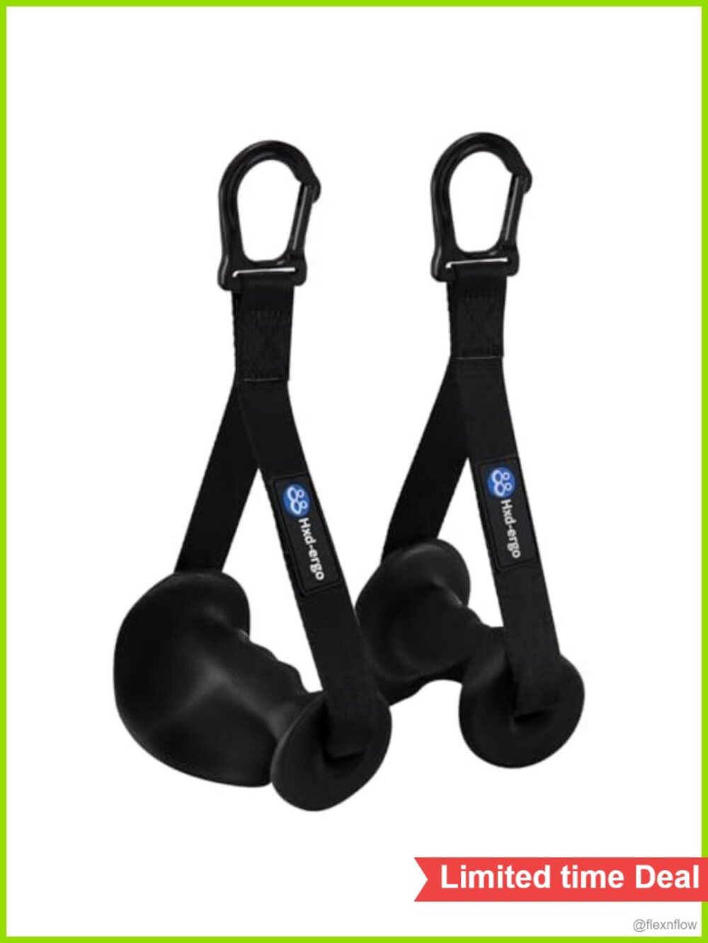 Ergonomic Cable Machine Exercise Handles Non-Slip Rubber Gym Attachments